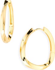 NORDSTROM RACK Demi-Fine Twist Hoop Earrings