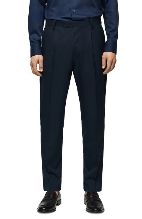 Slim Fit Virgin Wool Suit Pants