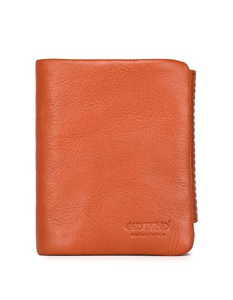 Clover Genuine Leather Slim Secure Trifold RFID Wallet