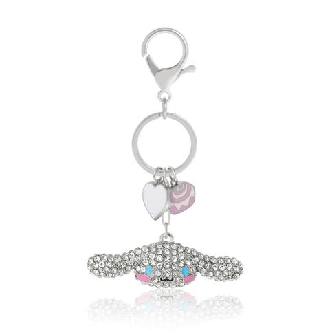 Cinnamoroll Crystal Keychain with Candy & Heart Charms