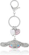 Hello Kitty Cinnamoroll Crystal Keychain with Candy & Heart Charms