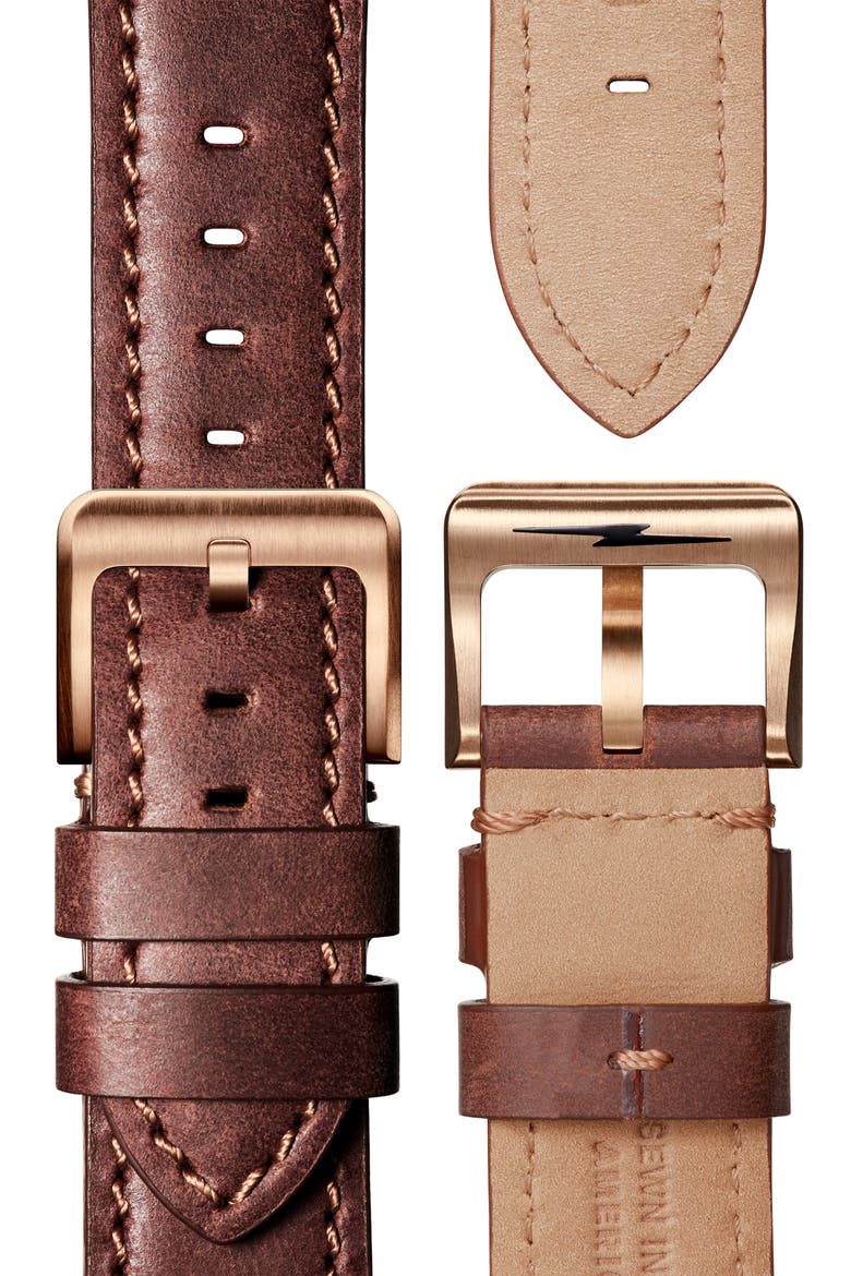Monster Automatic Strap Watch, 43mm, Alternate, color, TEAK/ BLACK/ BRONZE