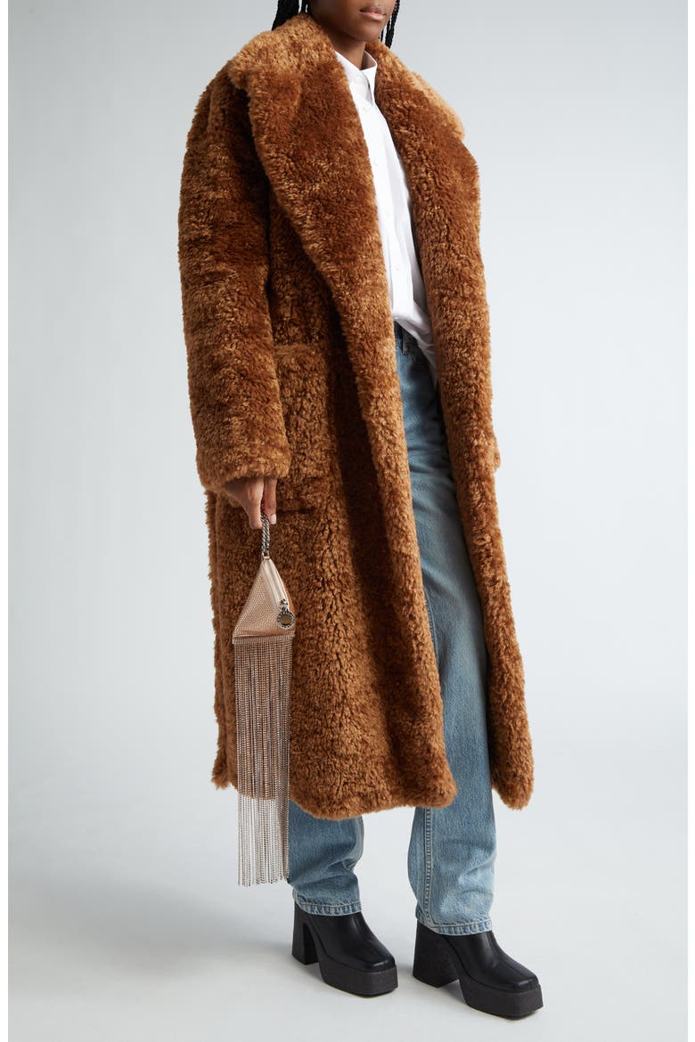 Faux Fur Teddy Coat, Alternate, color, 2574 - GINGER