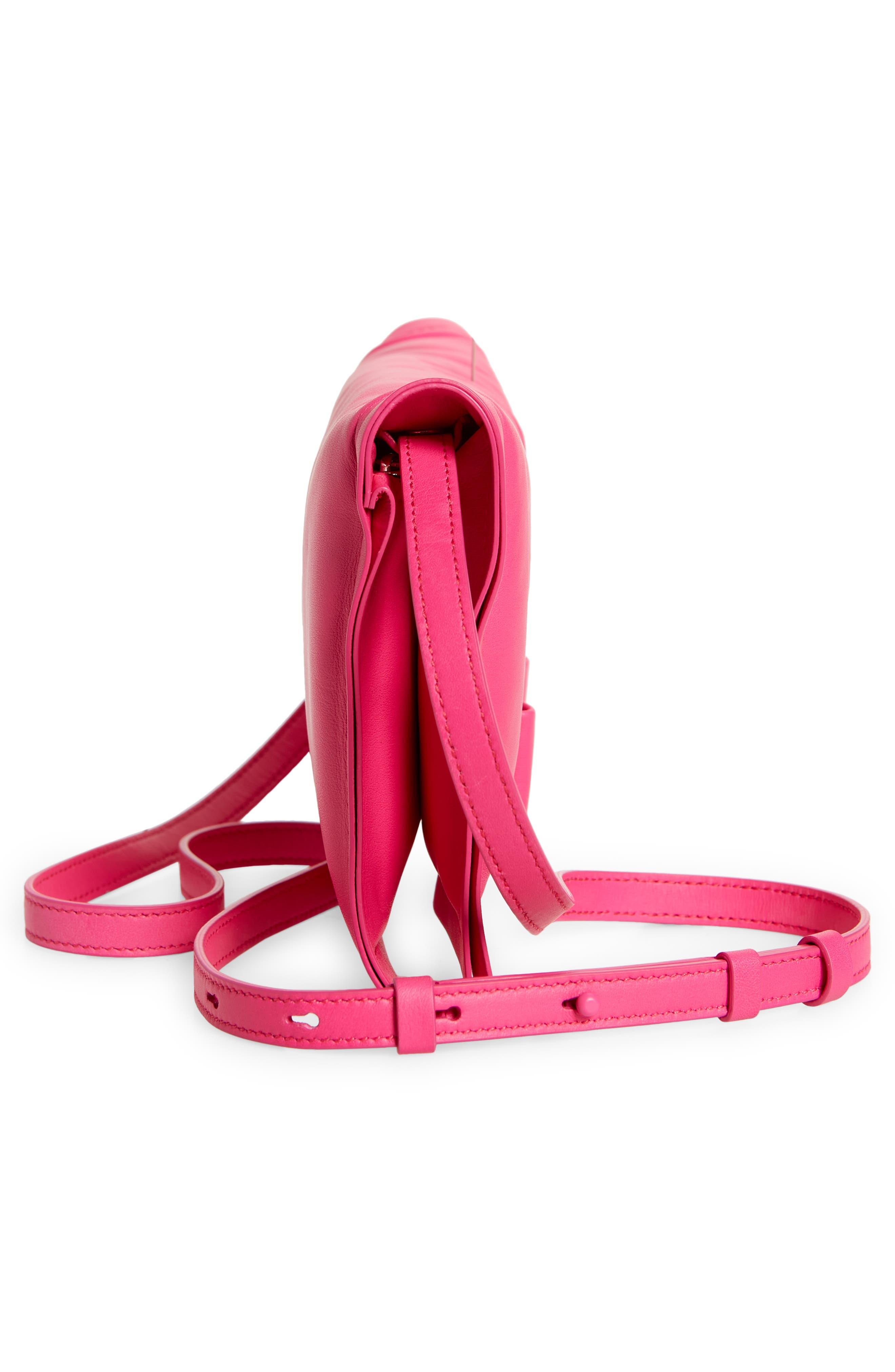 FERRAGAMO Salvatore Ferragamo Mini Viva Bow Puffy Leather Shoulder Bag, Alternate, color, 