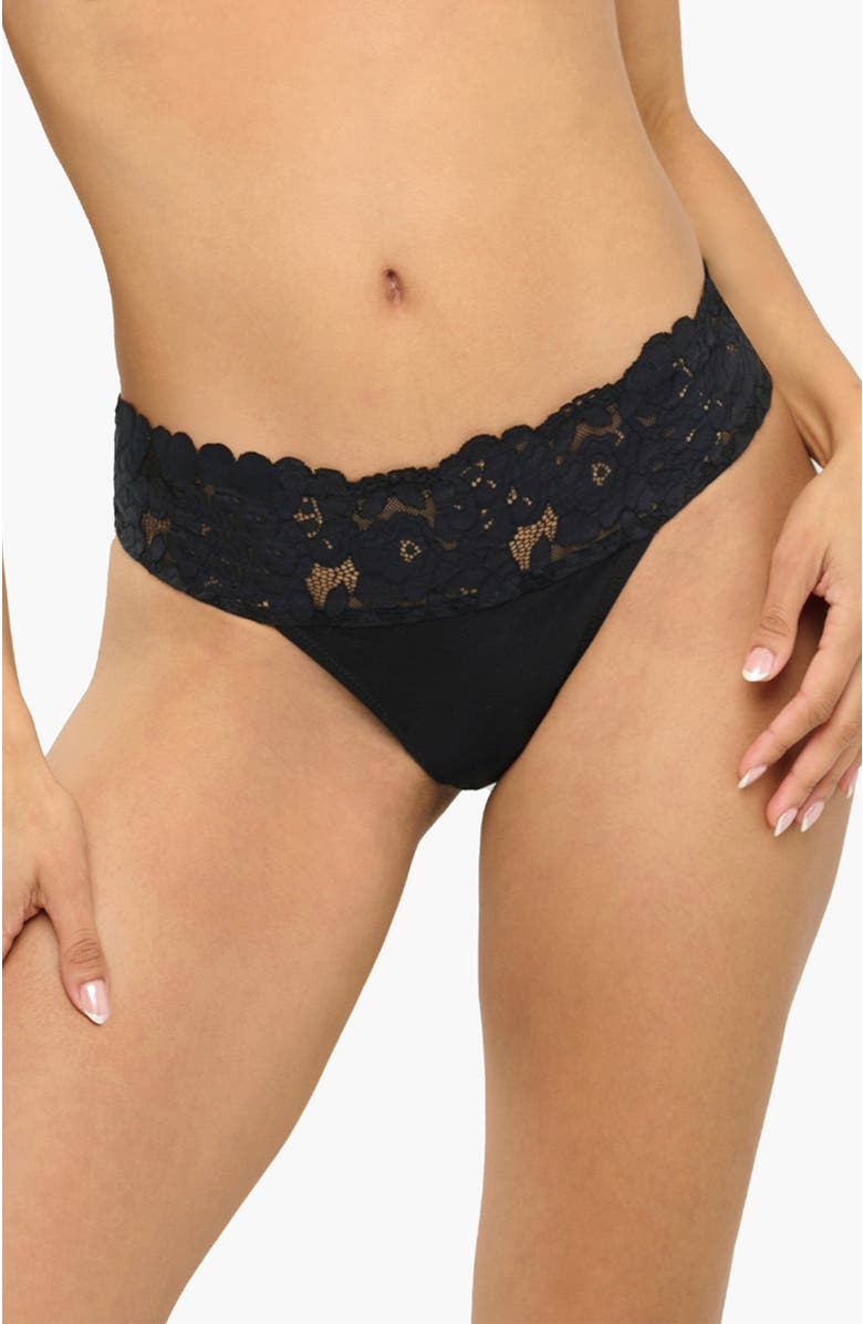 Cosabella Romanza Thong, Main, color, Black