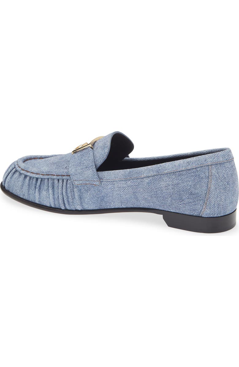 Fendi Baguette Loafer, Alternate, color, Blue