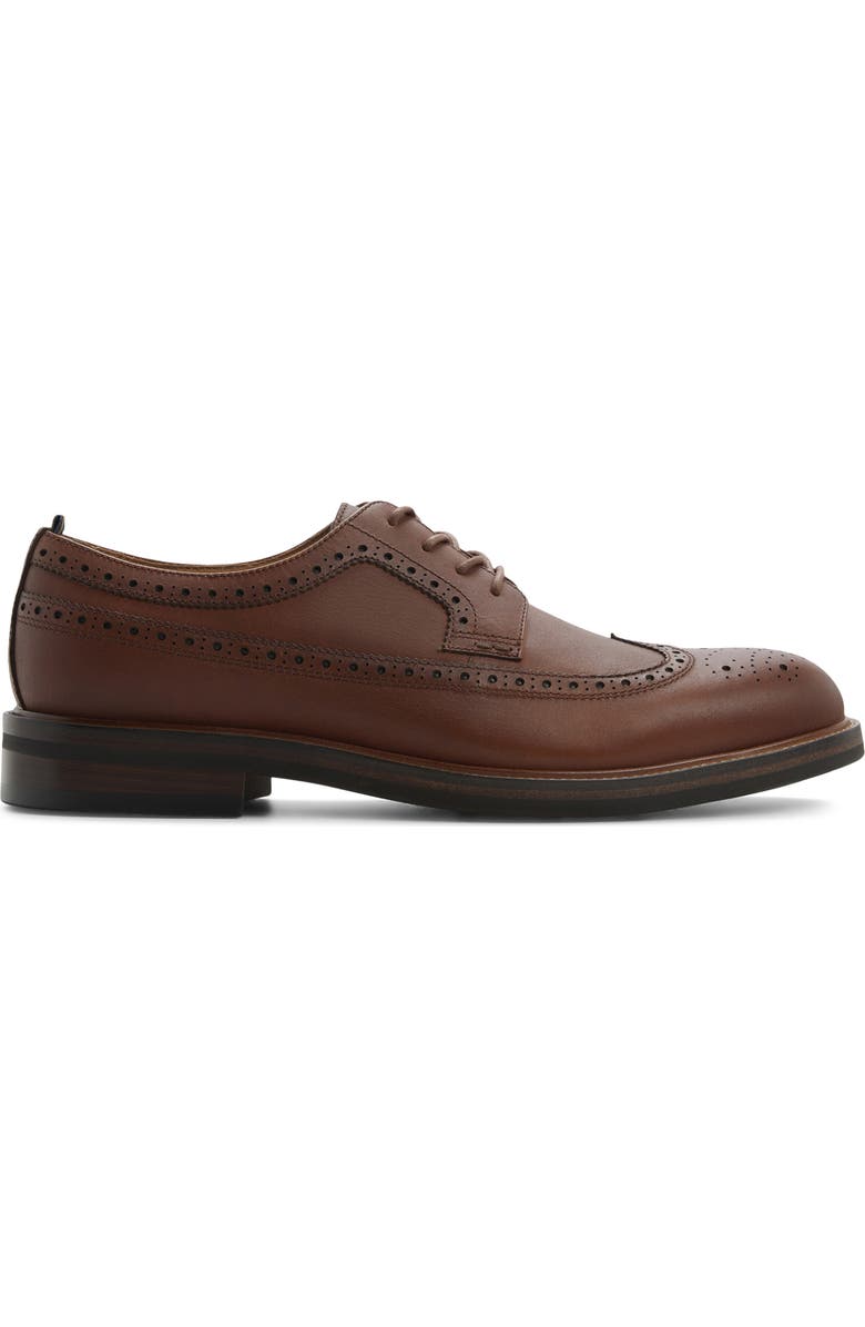 Brooks Brothers Brookfield Brogue Oxford, Alternate, color, Brown