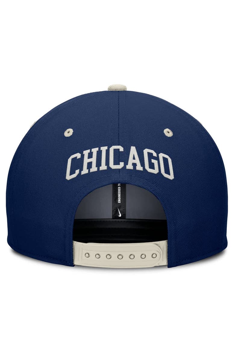 Nike Men's Nike Navy/Cream Chicago Cubs Pro Performance Snapback Hat, Alternate, color,