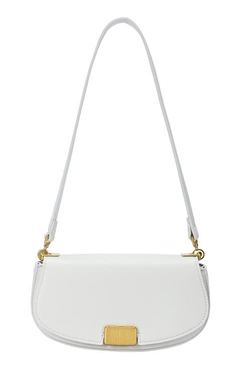 Rib Buckle Shoulder Bag