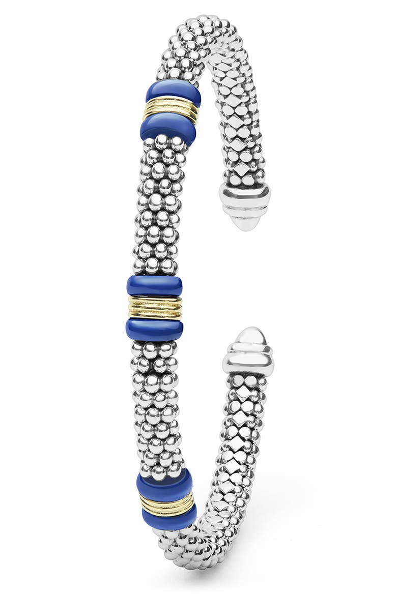 Caviar Marine Ceramic & 18k Gold Cuff, Alternate, color, TWO-TONE