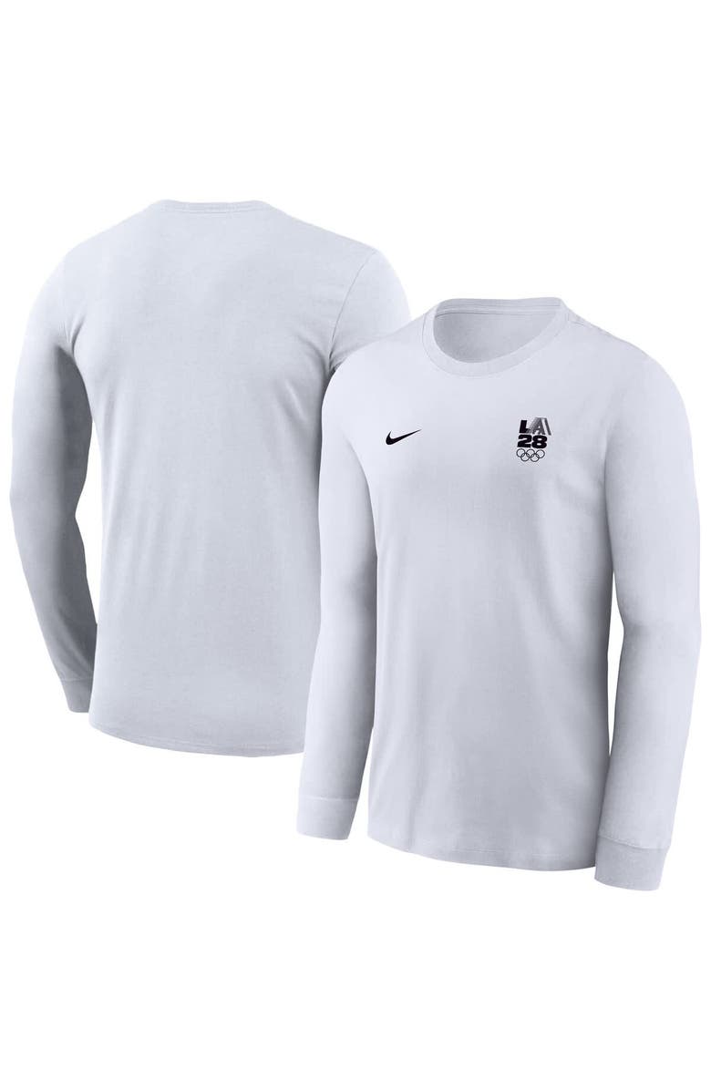 Nike Men's Nike  White LA 2028 Summer Olympics Legend Performance Long Sleeve T-Shirt, Main, color, White
