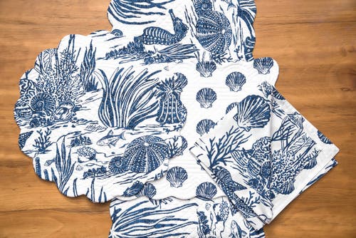 C & F Home C&f Home Reef Shores Napkin Set Of 6 In Blue