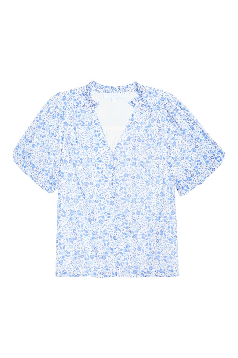 Maisie Floral Print Top, Alternate, color, WHITE-BLUE-COMBO