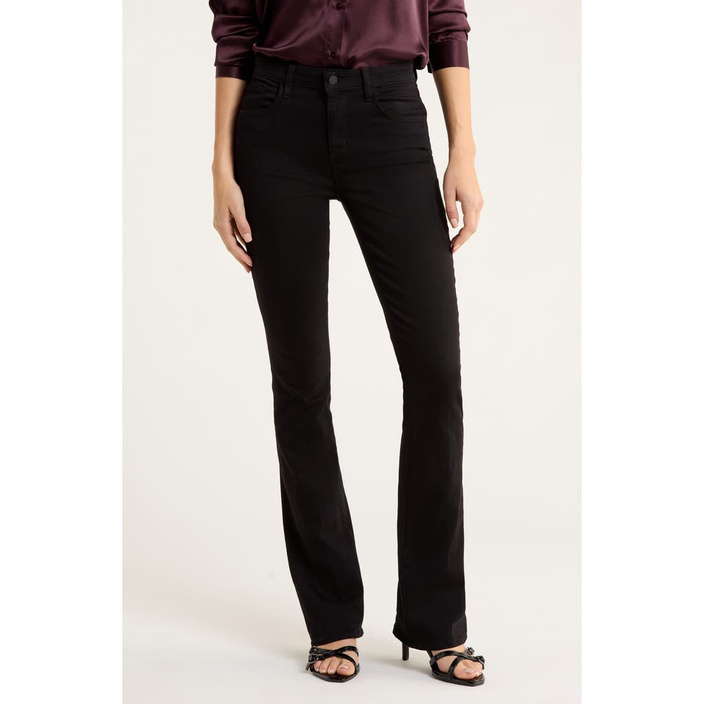 L'agence Selma Sleek Baby Bootcut Jeans In Black