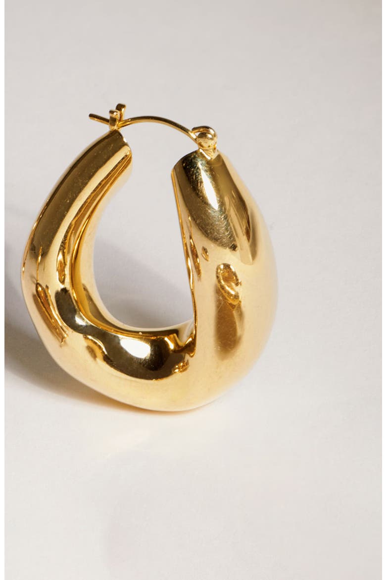 Falin Maxi Hoop Earrings In Gold, Alternate, color, Gold