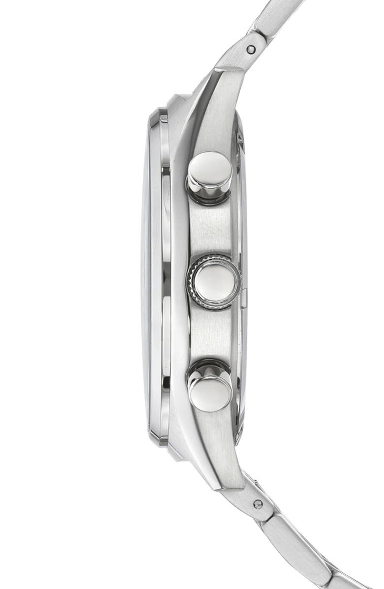 PORSAMO BLEU Charlie Multifunction Bracelet Strap Watch, 45mm, Alternate, color, Silver