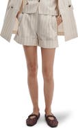 rag & bone Neila Pleated Stripe Shorts
