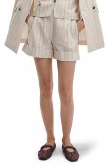 Neila Pleated Stripe Shorts