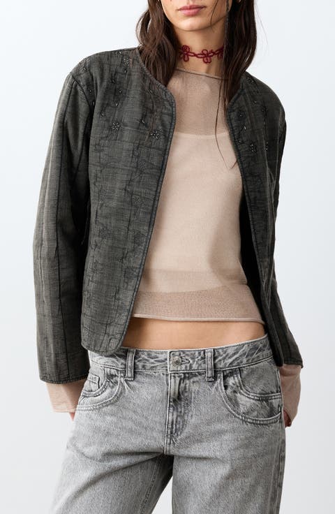 Floral Embroidered Jacket