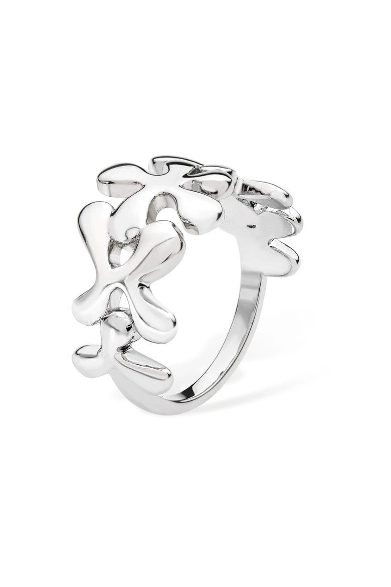 Half Splash Ring, Main, color, Sterling Silver