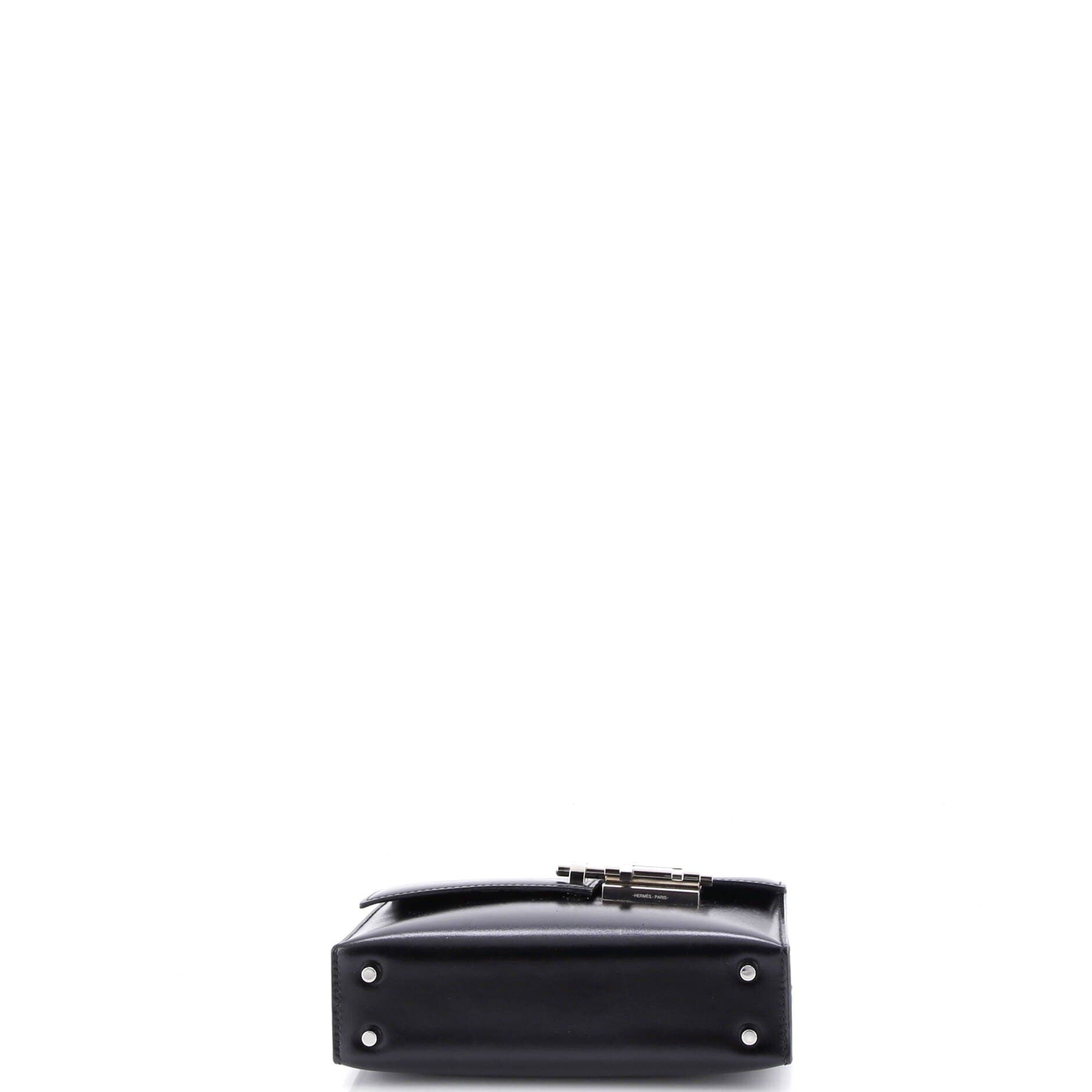 Pre-Owned Hermes Verrou Chaine Bag Tadelakt Mini, Alternate, color, Noir