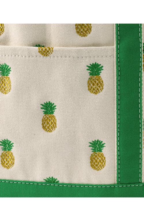 Lands' End Zip Top Canvas Tote Bag