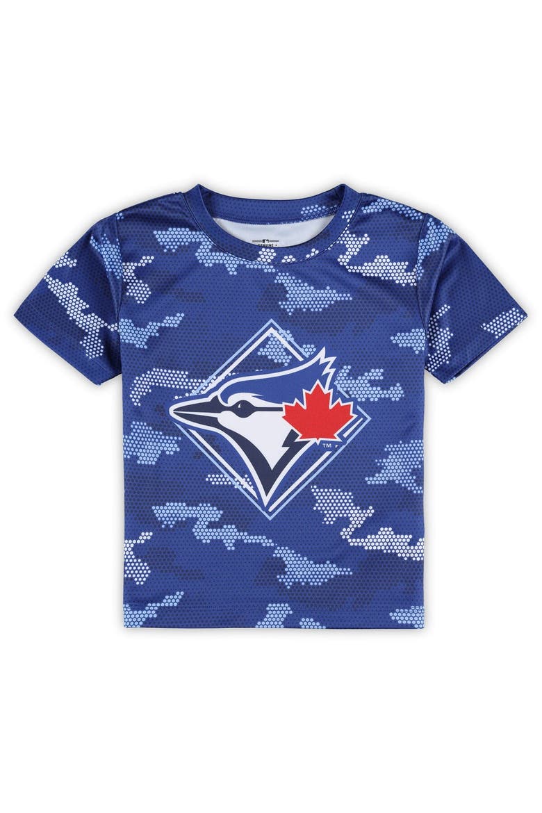 Toddler Fanatics Branded Royal Toronto Blue Jays Field Ball T-Shirt & Shorts Set, Alternate, color, Royal