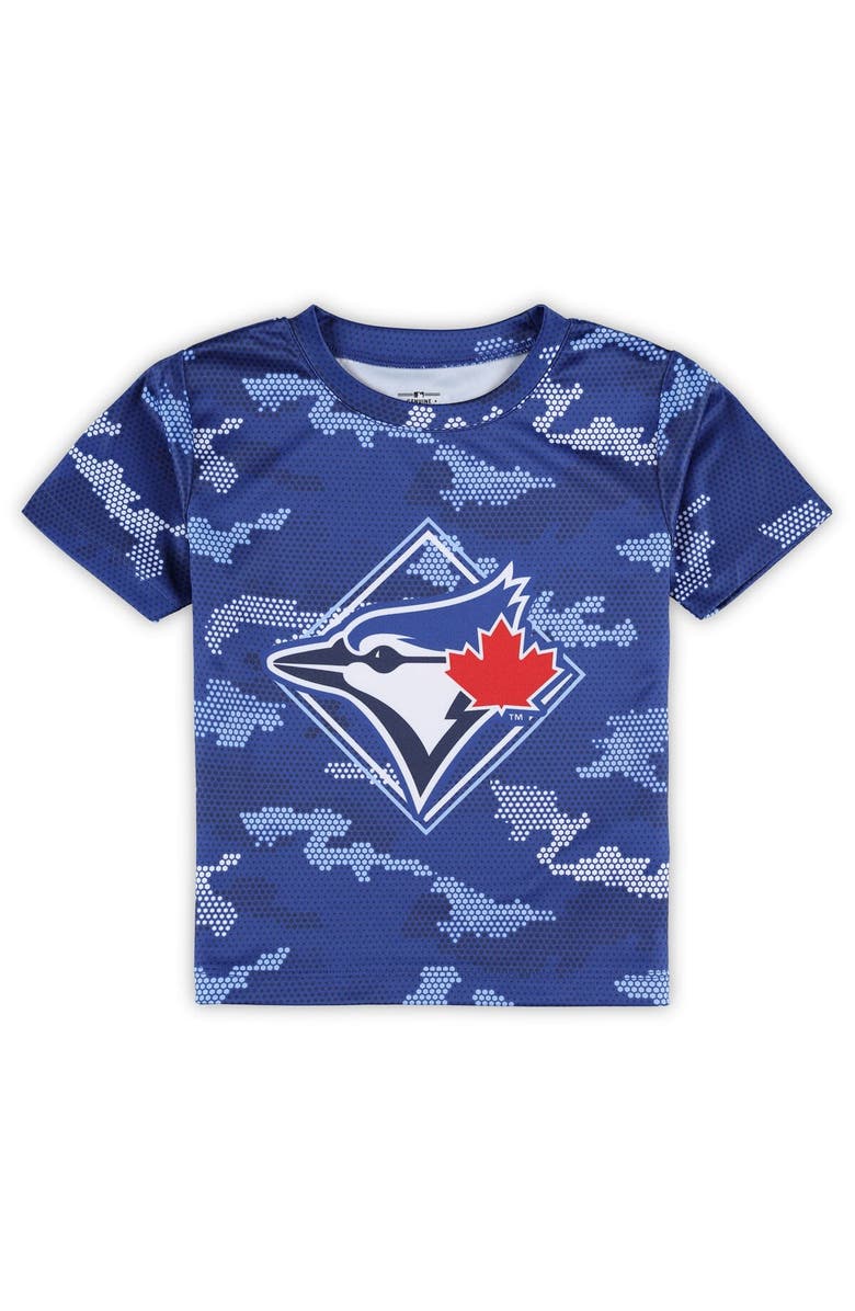 Outerstuff Toddler Fanatics Branded Royal Toronto Blue Jays Field Ball T-Shirt & Shorts Set, Alternate, color, 