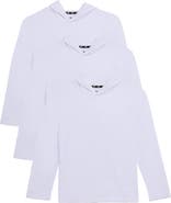 XRAY Kids' 3-Pack Hooded Long Sleeve Cotton T-Shirts
