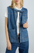 Damson Madder Milly Tie Front Denim Vest