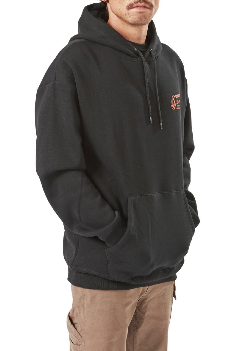Workwear Logo Graphic Hoodie, Alternate, color, BLACK