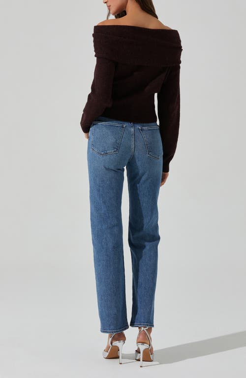 ASTR ASTR THE LABEL WYLIE OFF THE SHOULDER SWEATER