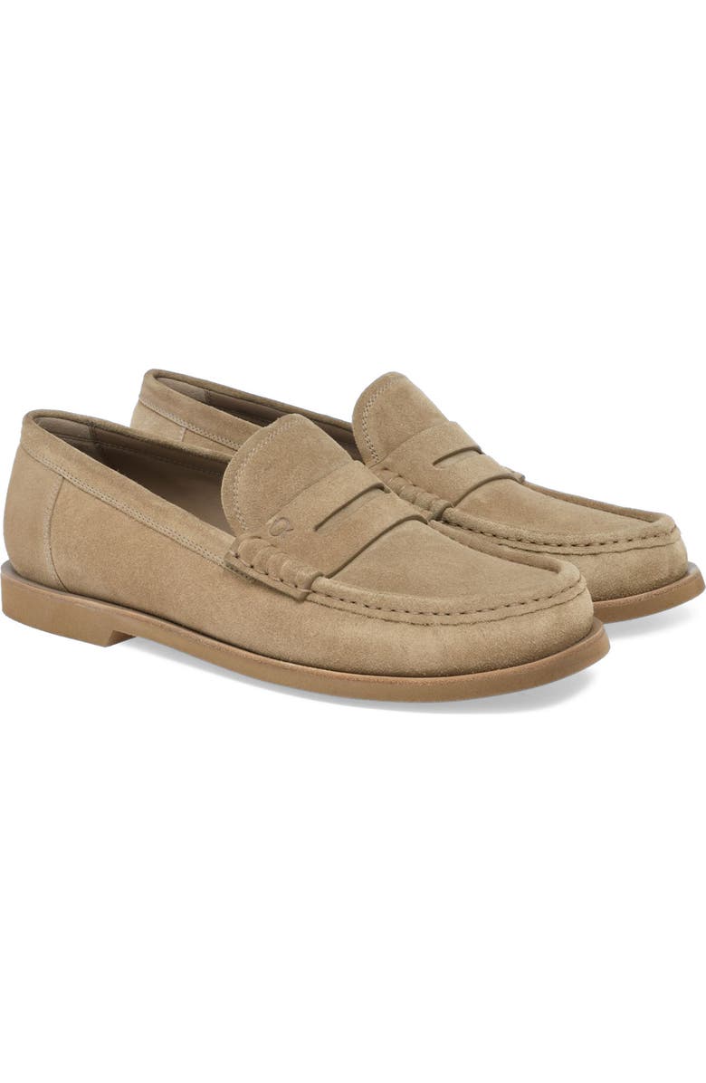 Gianvito Rossi Vernon Mocassin, Alternate, color, Brown Suede Leather