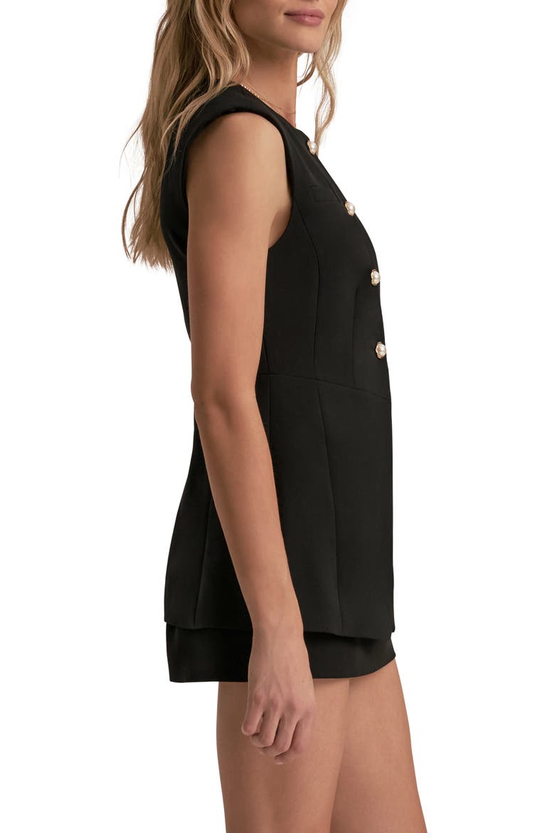 The Clocking In Long Vest, Alternate, color, BLACK