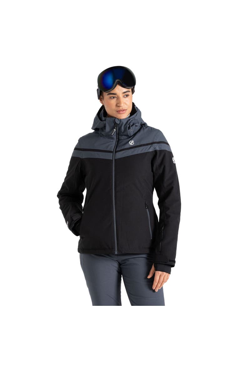 Flurry Ski Jacket, Alternate, color, Black and Ebony