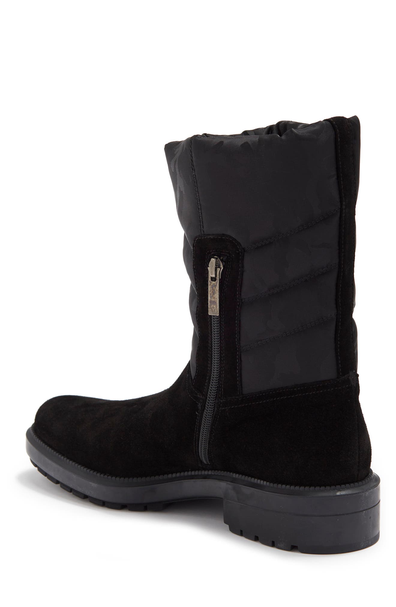 Aquatalia Lori Side Camoufalge Water Resistant Nylon Boot, Alternate, color, 