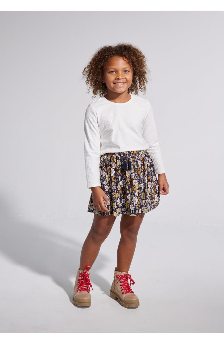 BISBY Kids' Snow Pointelle Essential Tee, Alternate, color, Snow Pointelle