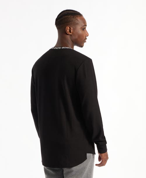 Ecko Unltd . Keep Your Head Up Thermal Top In Black