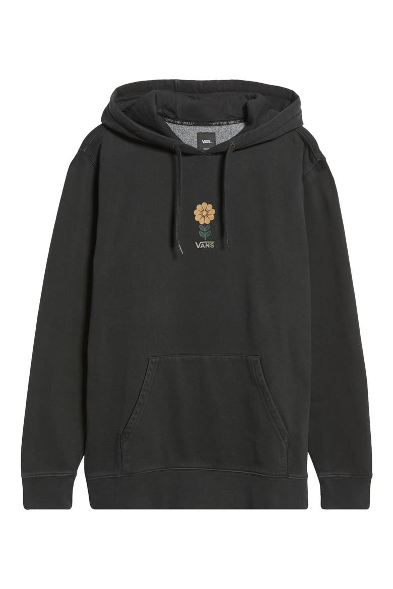 Off the Wall Blossom Graphic Hoodie, Alternate, color, BLACK
