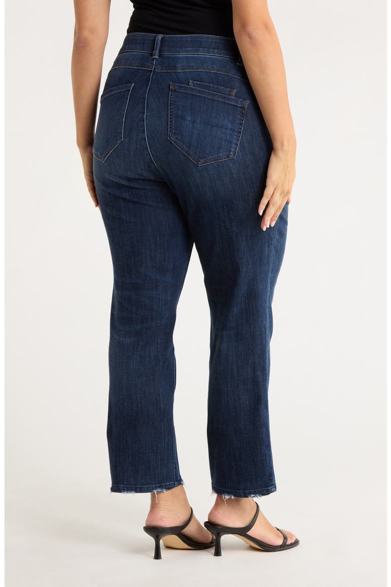 Distressed Straight Leg Jeans, Alternate, color, INDIGO ARTISANAL