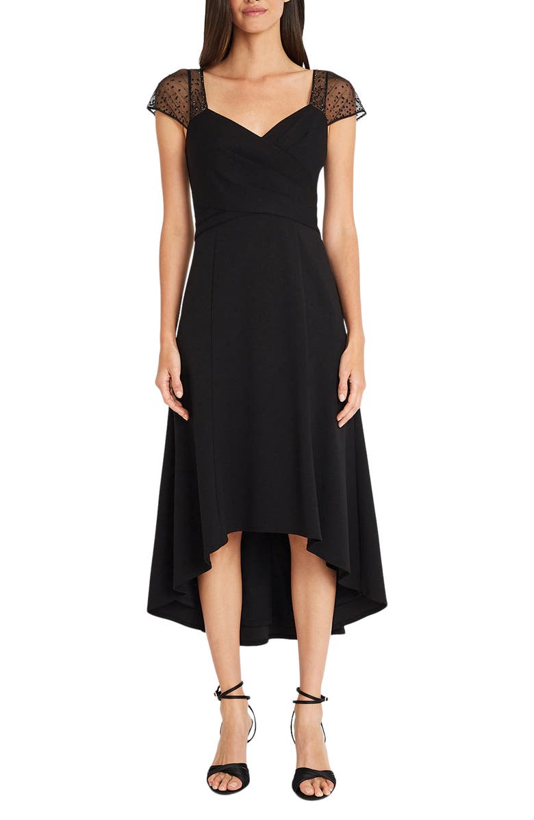 Maggy London Embellished High-Low Cocktail Dress, Main, color, 