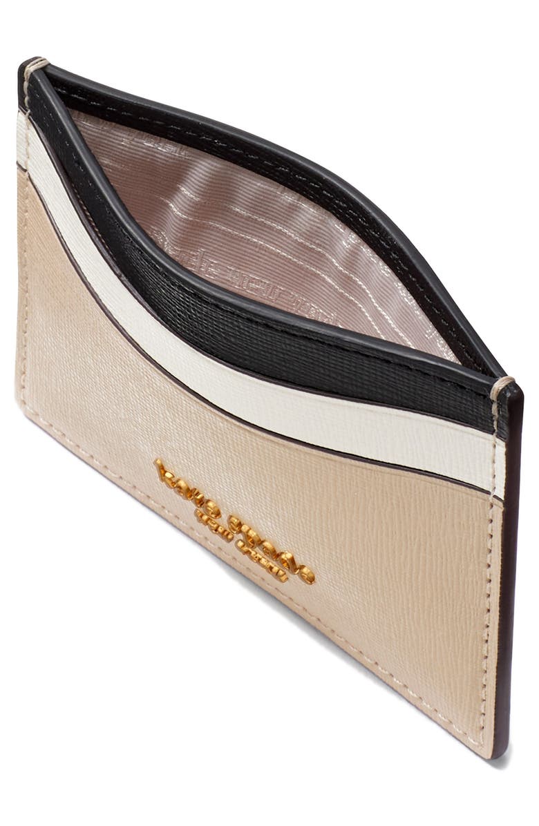 Kate Spade New York morgan leather card holder, Alternate, color, 