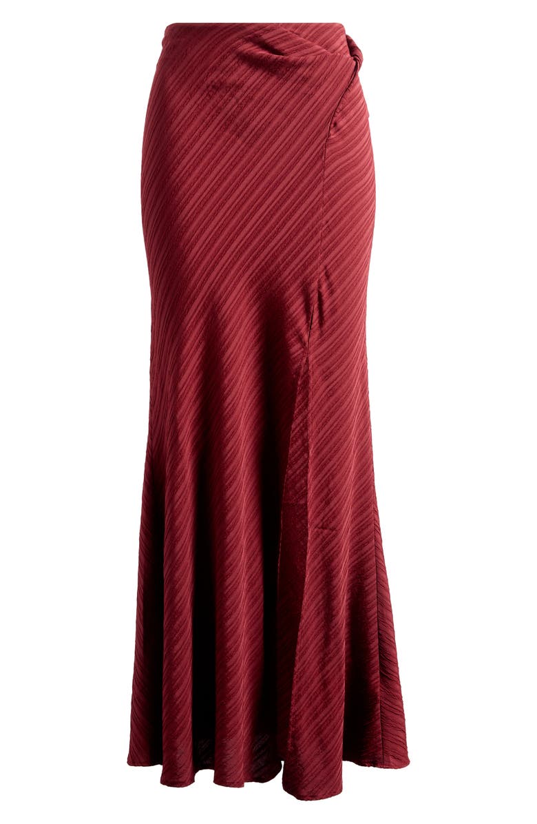 Topshop Twist Rib Maxi Skirt, Alternate, color,