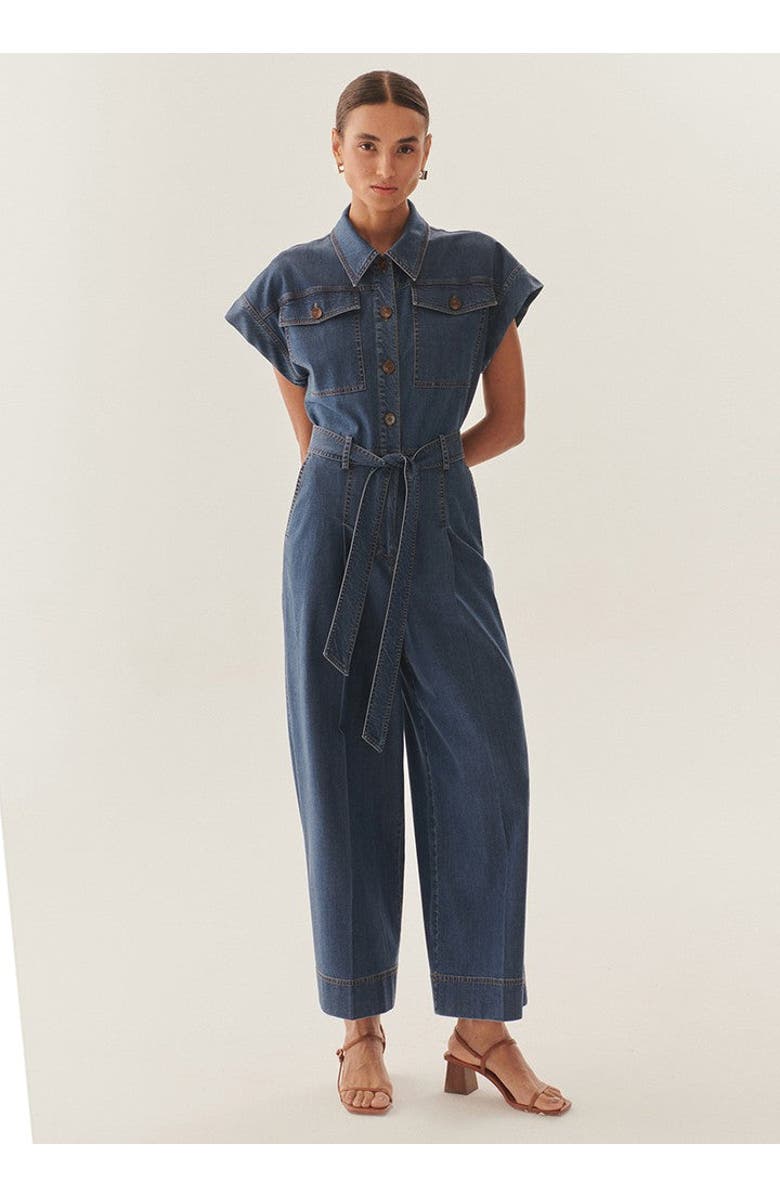 Exquise Josephine Jumpsuit, Alternate, color, Indigo