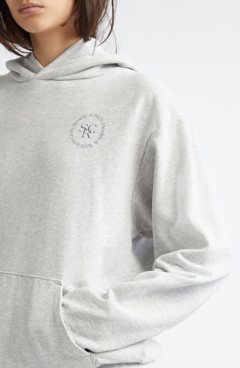 Sporty & Rich Wellness Club Cotton Blend Hoodie, Alternate, color, 