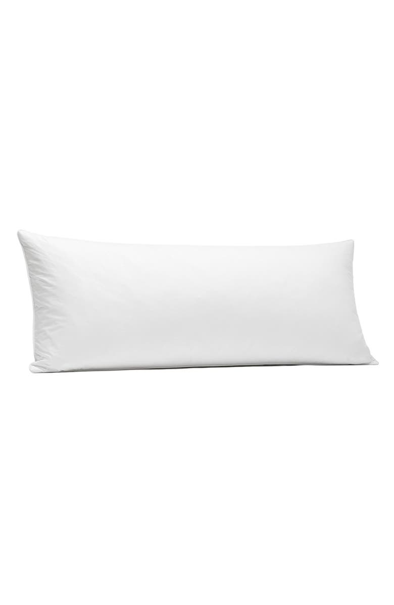 Boll & Branch Down Alternative Organic Cotton Accent Pillow, Main, color, White