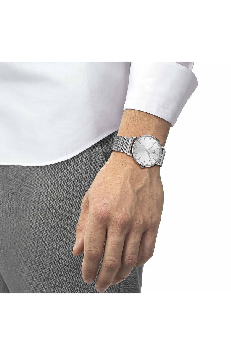 Tissot Everytime Mesh Strap Watch, 40mm, Alternate, color, 