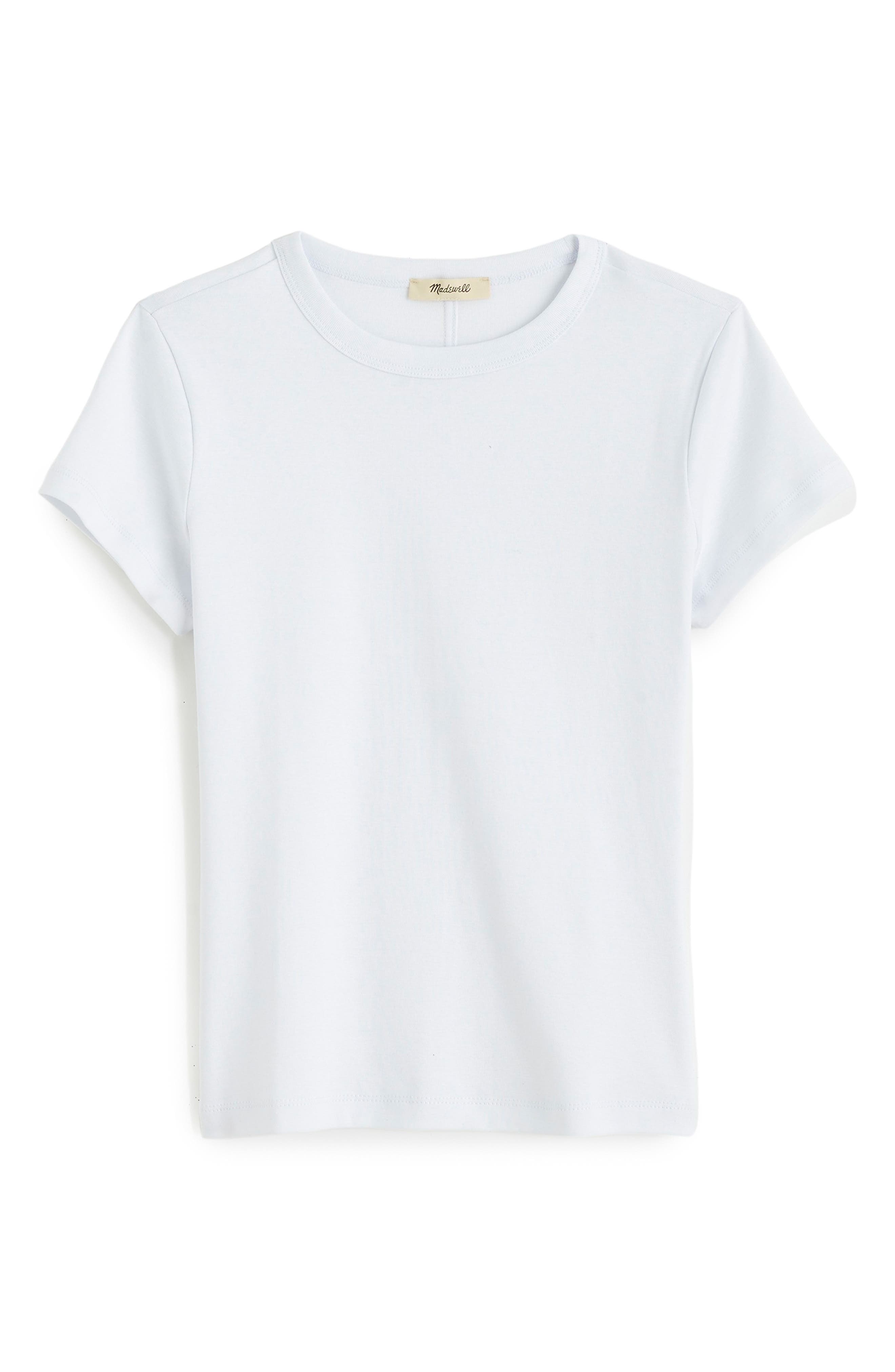 Madewell The '90s Crewneck Compact Cotton T-shirt In White