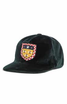 Gucci Velvet Crest Baseball Cap