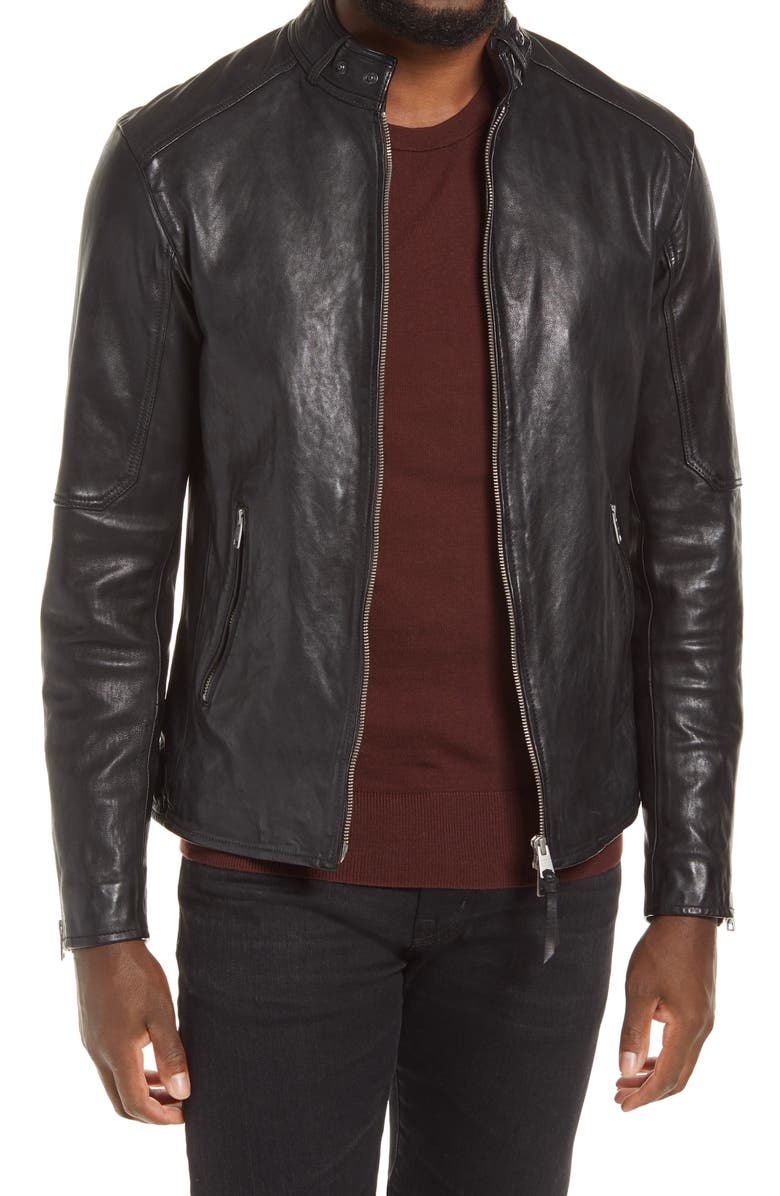 AllSaints Cora Leather Jacket, Main, color,